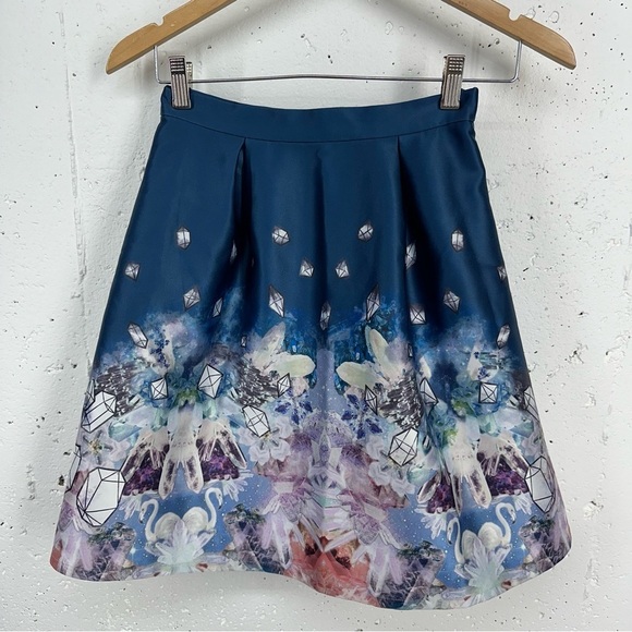 Bread n Butter size P XS Blue Diamond Swan Full Skirt - Picture 6 of 14